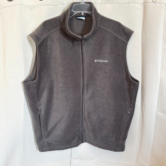 Columbia Other - Columbia Mens Vest Jacket Size 3XL Gray Fleece Gorpcore Full Zip Outdoors 18608x